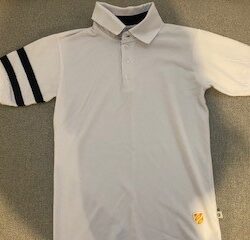 polo manches courtes blanc & noir 1