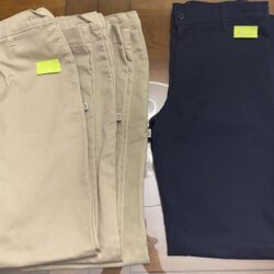 Pantalons longs medium (marine et beige)