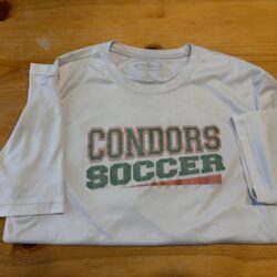 chandail blanc sport condors soccer